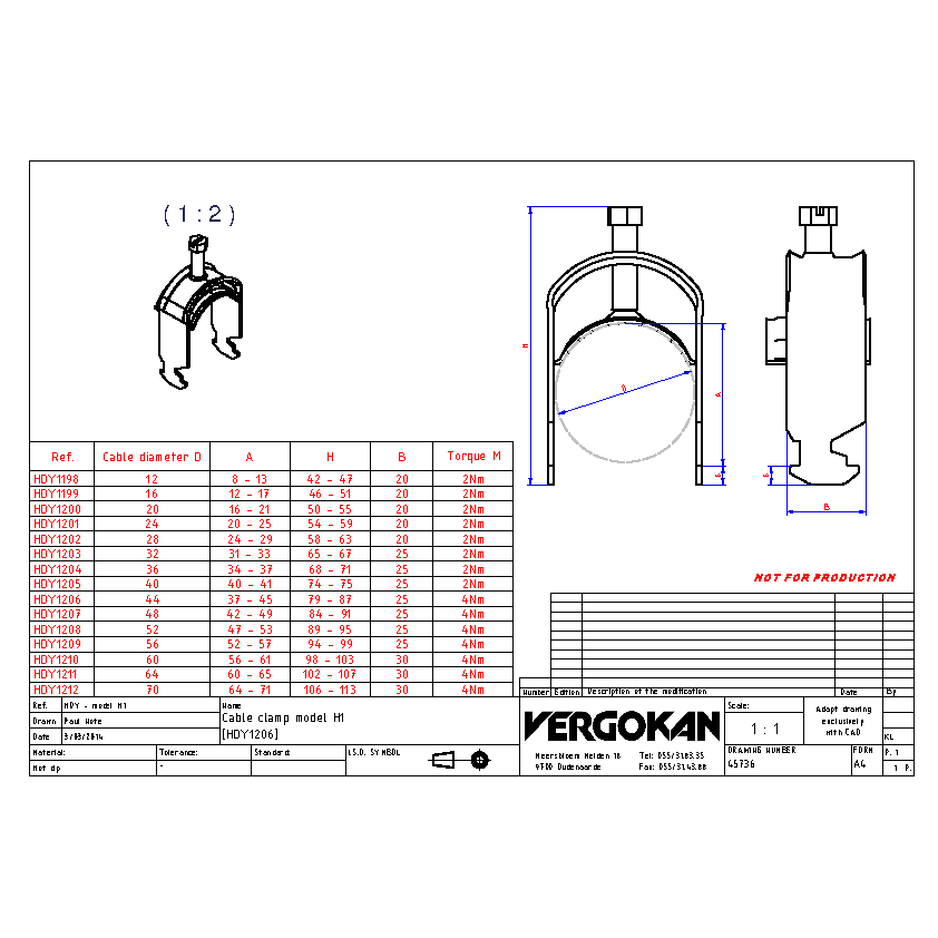 COMMERCIAL Y-klem H1